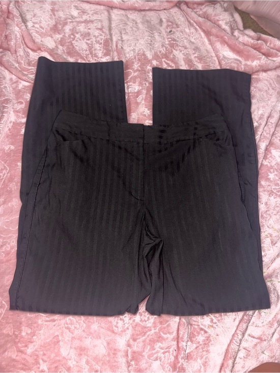 Worthington Pants - Black Ribbed Knit Wide-Leg Pants